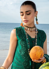 2A | Ulysses - Seaweed | 3PC Unstitched Lawn Crimson By Saira Shakira